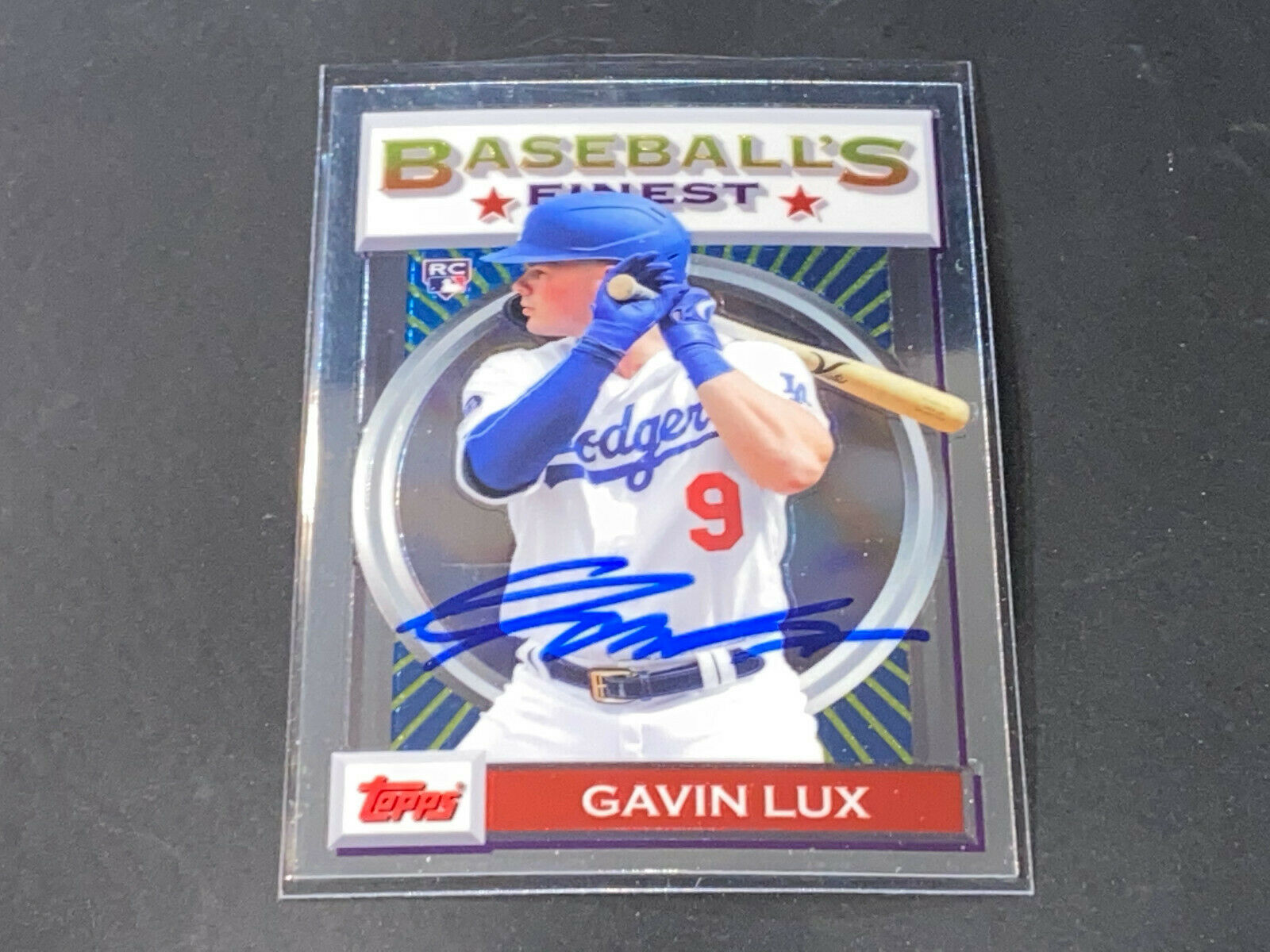 Gavin Lux Los Angeles Dodgers Autographed Signed 2020 Topps Finest Flashbacks