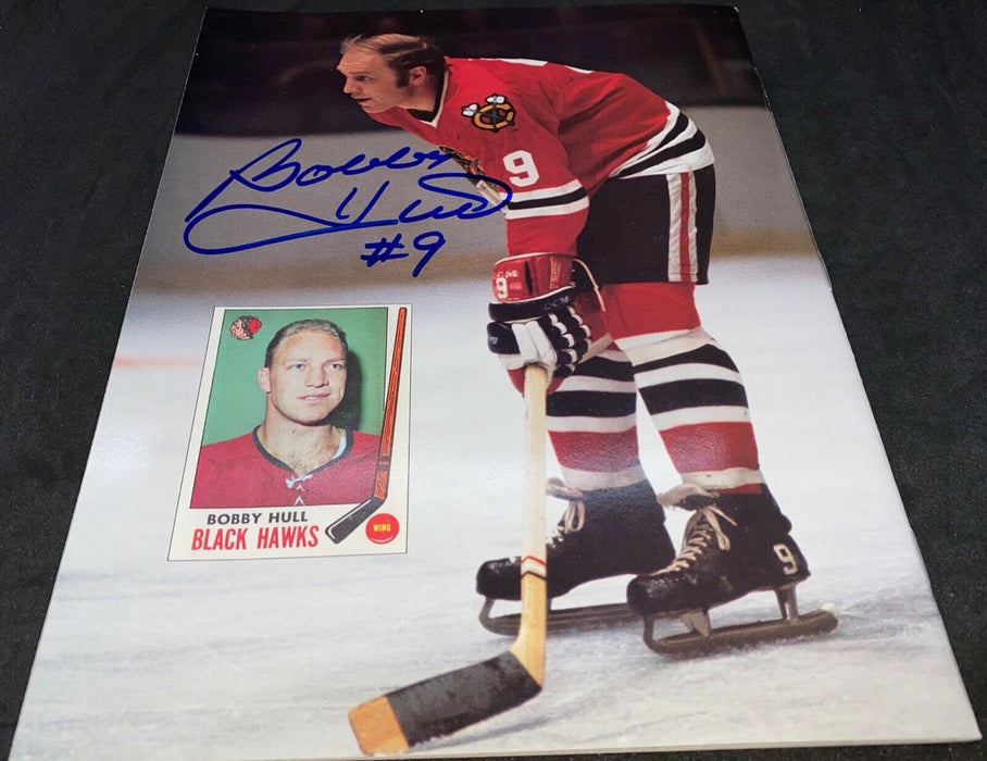 Bobby Hull Chicago Blackhawks Autographed Signed Beckett Hockey Monthly Jan 1991