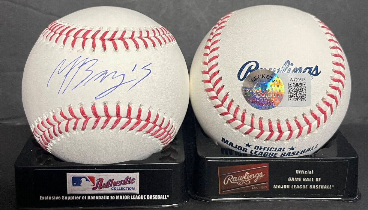 Moises Ballesteros Cubs Auto Signed MLB Baseball Beckett Hologram