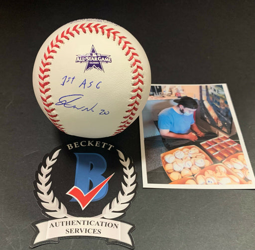 Jared Walsh Angels Auto Signed 2021 Alll Star Baseball Beckett Witness 1st ASG