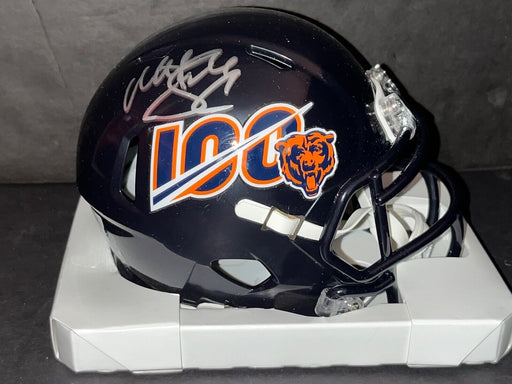 Matt Suhey Chicago Bears 100th Anniversary Signed Mini Helmet Beckett COA