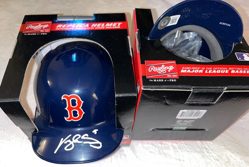 Vaughn Grissom Red Sox Autographed Signed Mini Helmet Beckett Witness Hologram