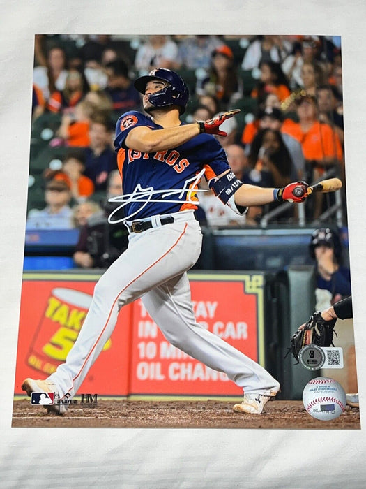 Yainer Diaz Astros Autographed Signed 8x10 Beckett Witness Holo