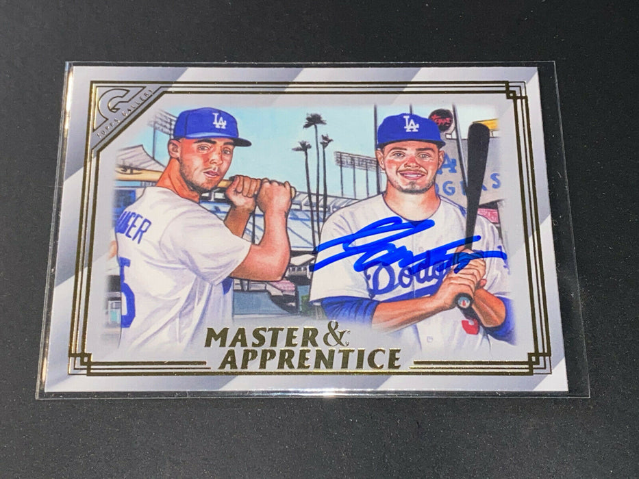Gavin Lux Los Angeles Dodgers Autographed Signed 2020 Topps Gallery Bellinger