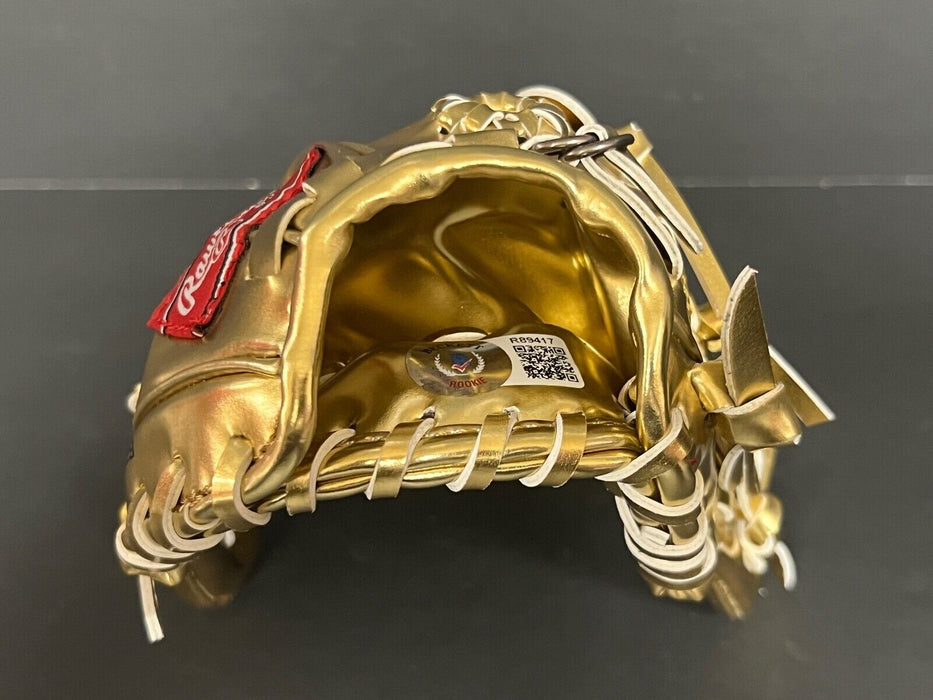 Victor Scott II Cardinals Autographed Signed Mini Gold Glove Beckett Hologram