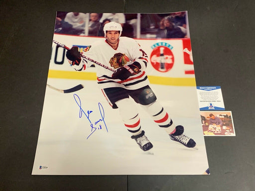Tony Esposito Autographed Chicago Blackhawks 16X20 Photo - NHL