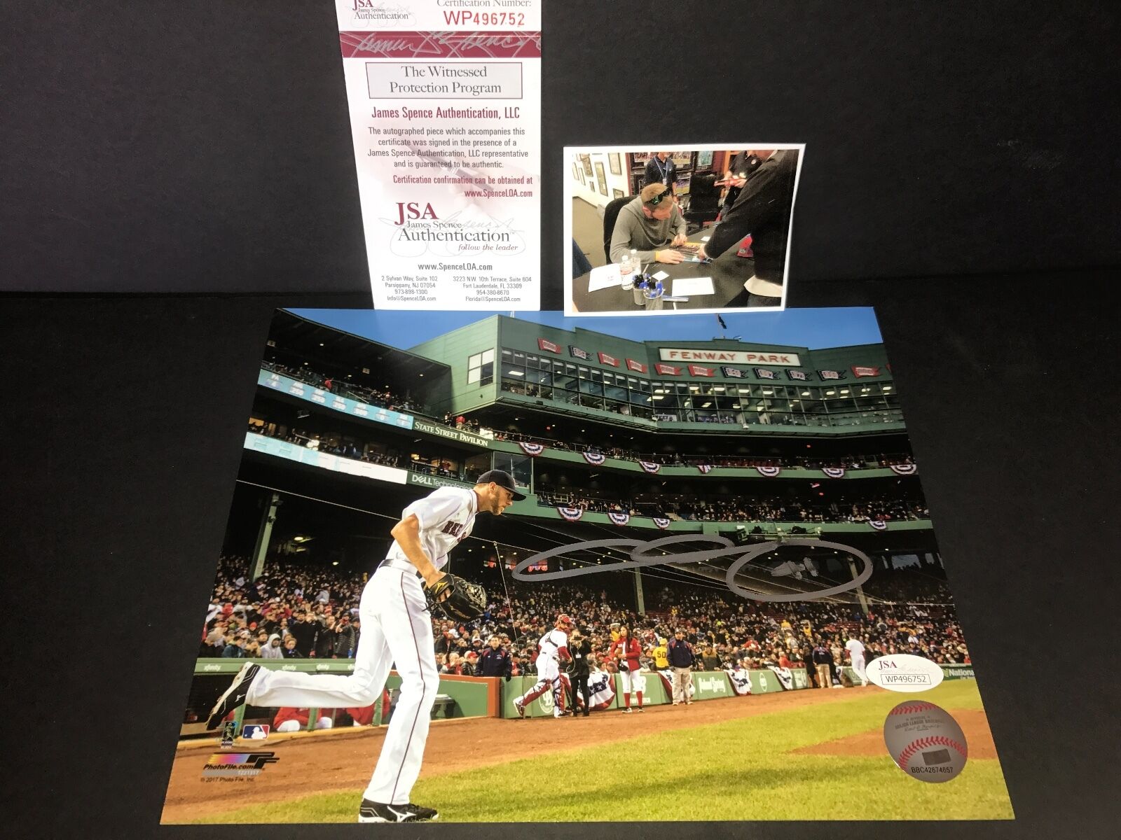 Chris Sale Boston Red Sox Autographed Signed 8x10 Photo JSA WITNESS COA 4