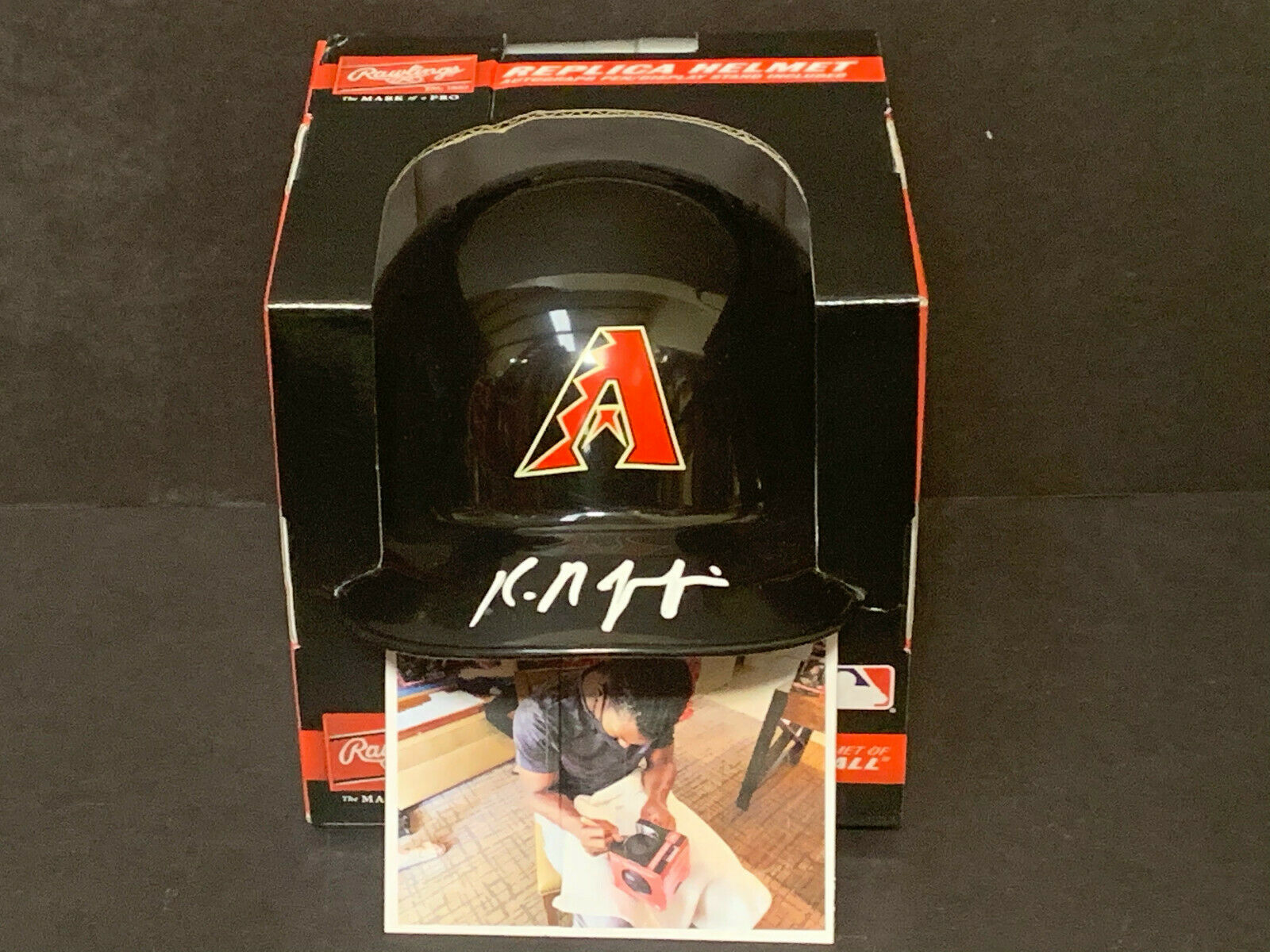 Kristian Robinson Arizona Diamondbacks Autographed Signed Mini Helmet