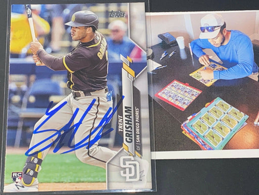 Trent Grisham San Diego Padres 2020 Autographed Signed Topps UPDATE Card -