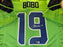 Jake Bobo Seahawks Autographed Signed Green Custom Jersey
