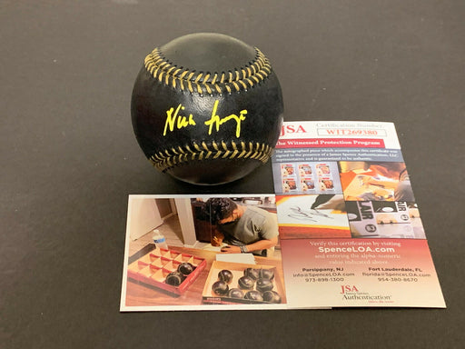 Nick Gonzales Pirates Autographed Signed BLACK Baseball JSA WITNESS COA