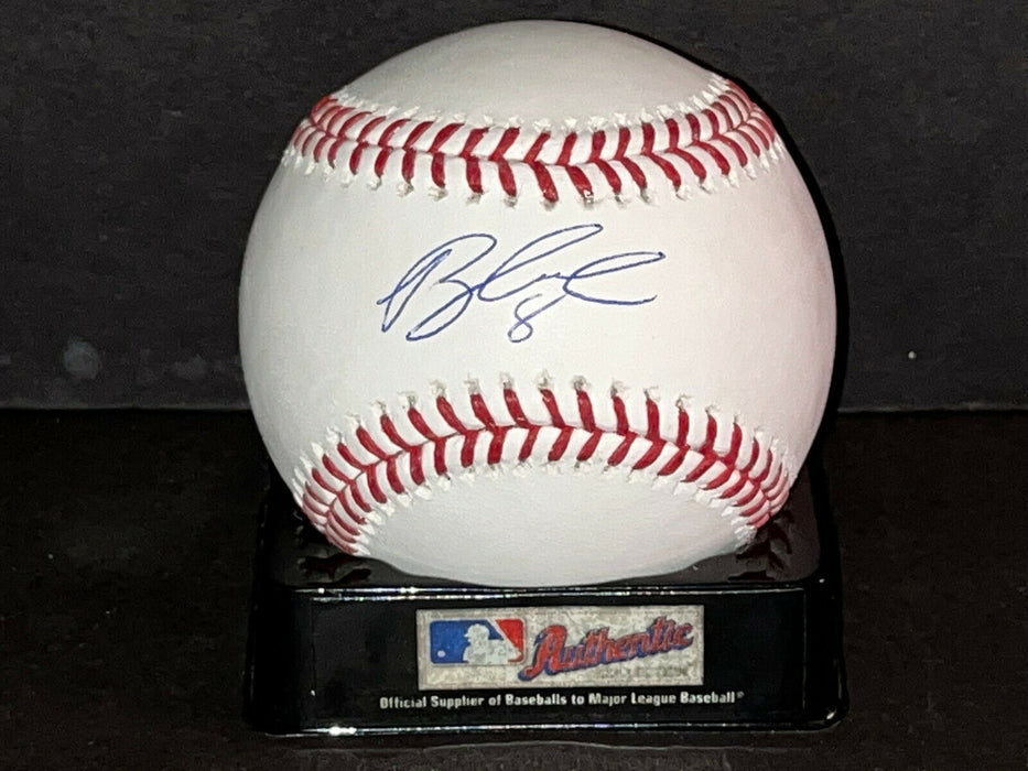 Brandon Lowe Tampa Bay Rays Autographed Signed Baseball Beckett Witness COA