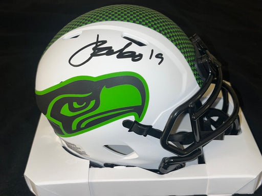 Jake Bobo Seahawks Auto Signed Lunar Mini Helmet Beckett Witness .