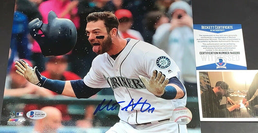 Mitch Haniger Mariners Autographed Signed 8x10 Photo Beckett WITNESS COA HR