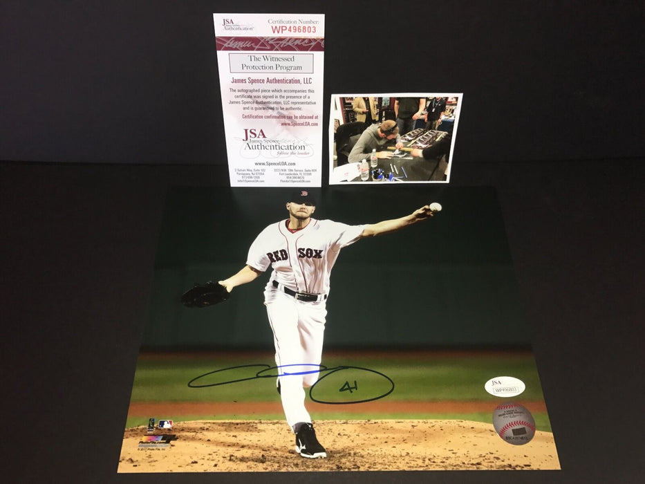 Chris Sale Boston Red Sox Autographed Signed 8x10 Photo JSA WITNESS COA