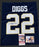 Logan Diggs Notre Dame Signed Jersey SWATCH 16x20 JSA COA Blue