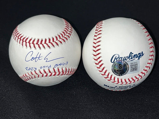 Colt Emerson Mariners Auto Signed Baseball Beckett Witness 2023 22nd Overall