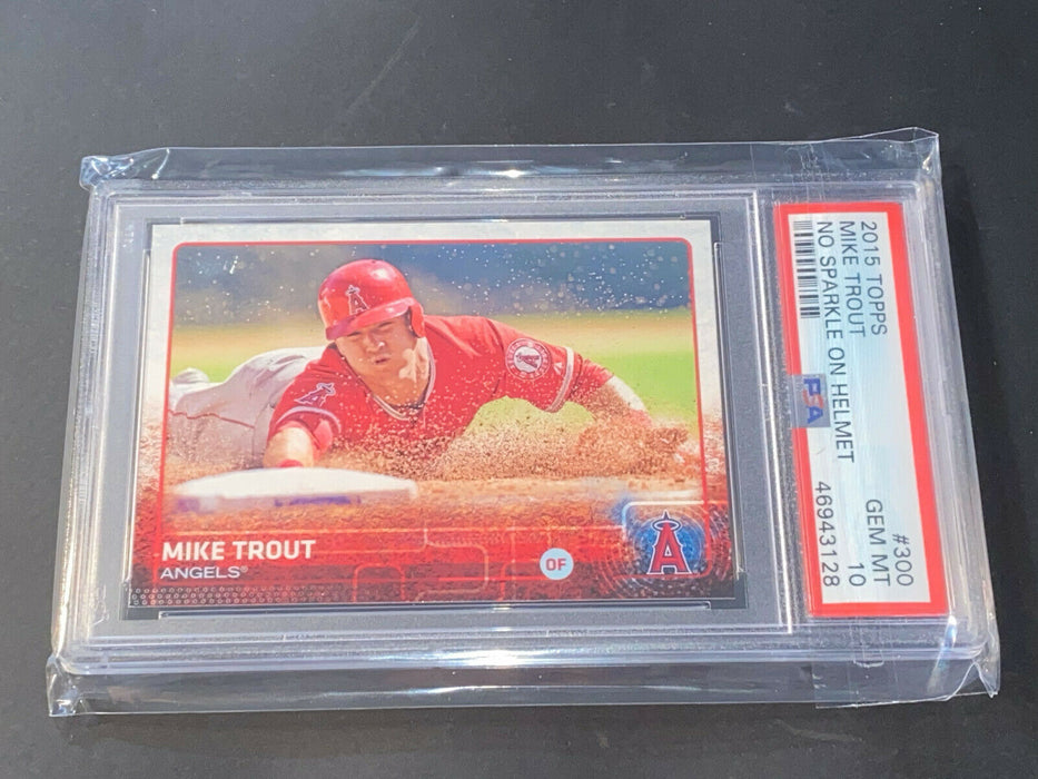 Mike Trout Los Angeles Angels 2015 Topps Card PSA 10 Mint ~