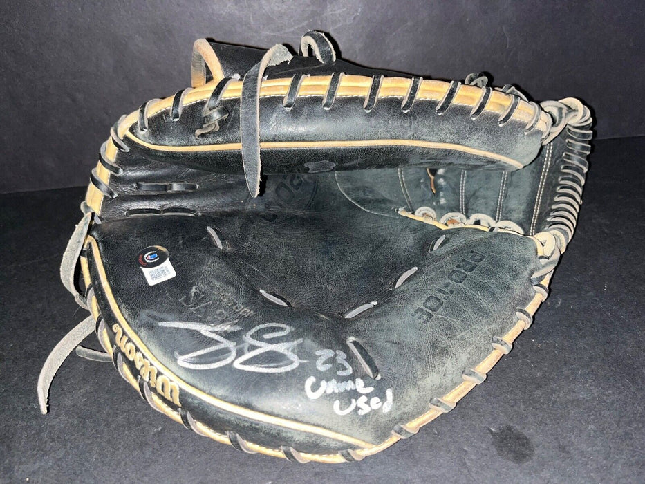 Tyler Soderstrom A's Autographed Signed 2023 Game Used Fielding Glove Beckett