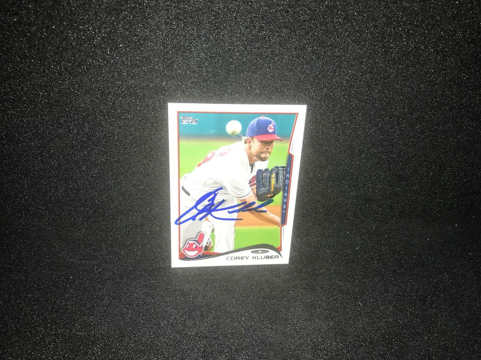 Corey Kluber Indians Rangers Autographed Signed 2014 Topps Mini #279