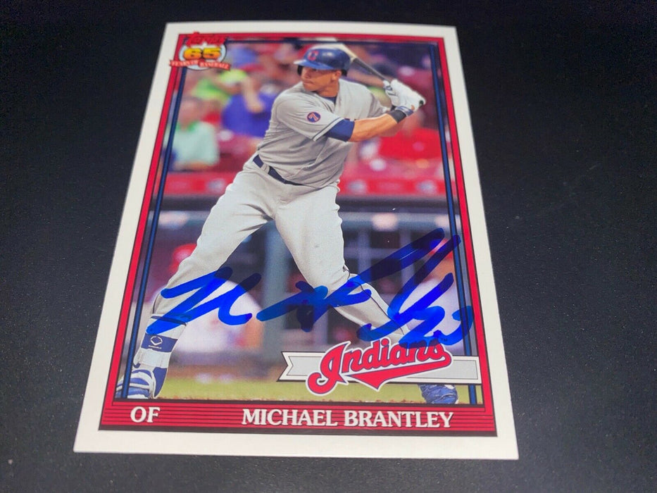 Michael Brantley Indians 2016 Autographed Signed Topps Archive Card #274