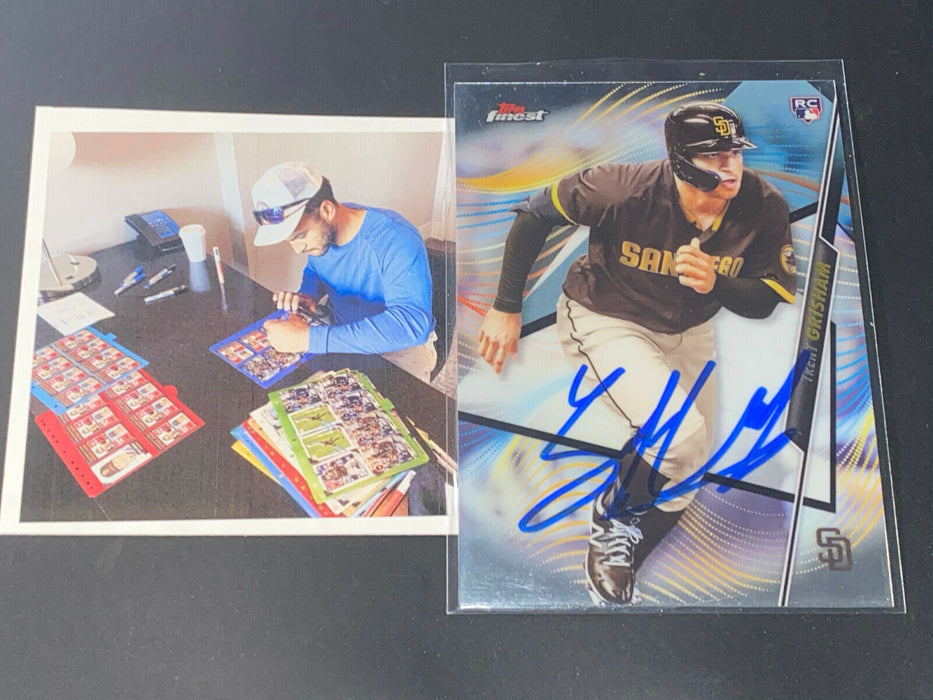 Trent Grisham San Diego Padres 2020 Autographed Signed Topps Finest Card