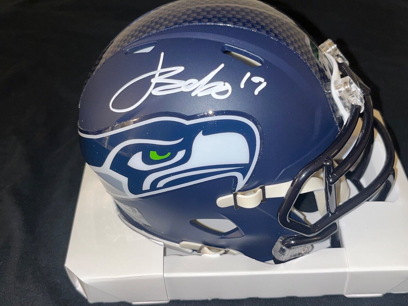 Jake Bobo Seattle Seahawks Auto Signed Mini Helmet Beckett Witness -