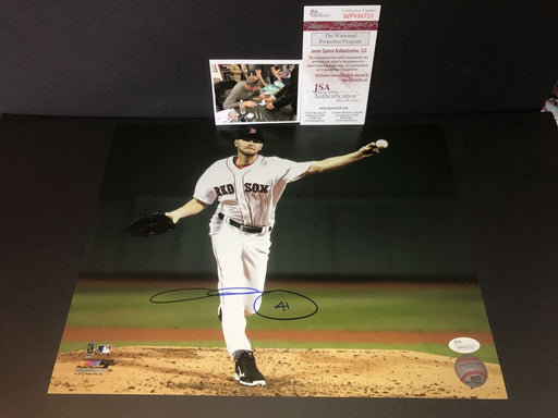Chris Sale Boston Red Sox Autographed Signed 11x14 Photo JSA WITNESS COA 1