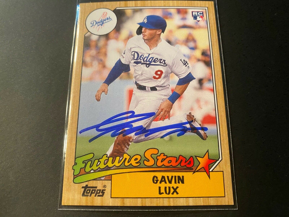 Gavin Lux Los Angeles Dodgers Autographed Signed 2020 Topps 1987 Future Stars