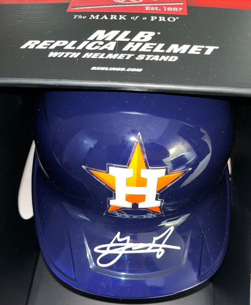 Yainer Diaz Astros Auto Signed Full Size Helmet Beckett Witness Hologram