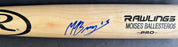 Moises Ballesteros Cubs Auto Signed Engraved Bat Beckett Witness Holo Blonde .