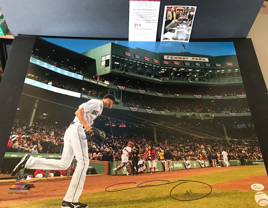 Chris Sale Boston Red Sox Autographed Signed 16x20 Photo JSA WITNESS COA 3