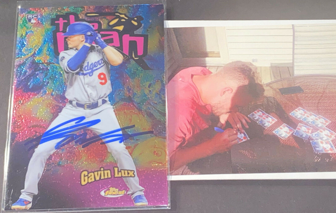 Gavin Lux Los Angeles Dodgers Autographed Signed 2020 Topps Finest The Man ~