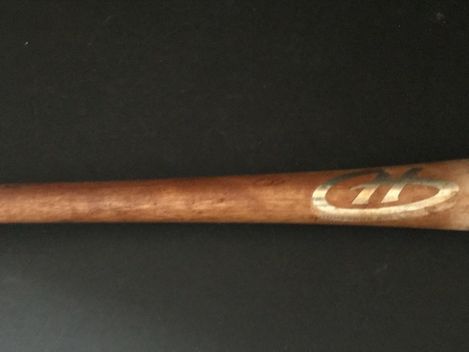 Lucas Erceg Milwaukee Brewers Autographed Signed 2017 Game Used Un-Cracked Bat B