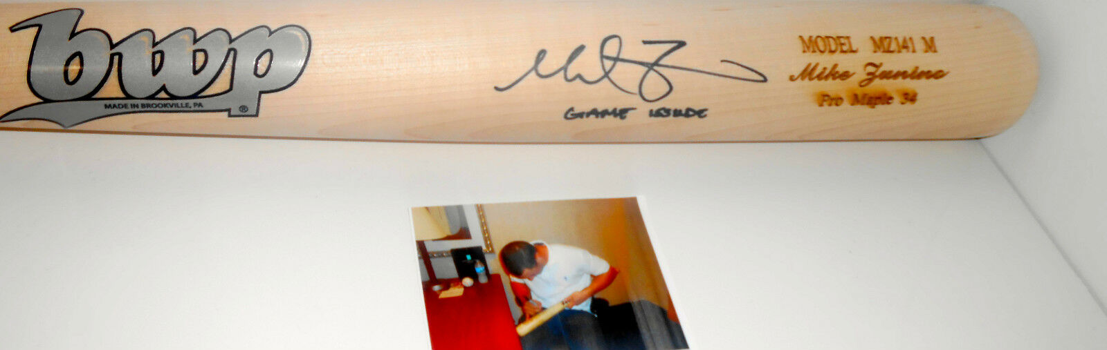 Mike Zunino Seattle Mariners Autographed Signed 2012 Game Issued Bat